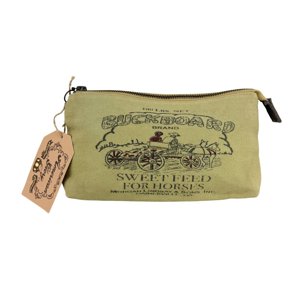 American Glory Buckboard Brand Canvas Pouch Vintage Feedโ Bag Style Tan Bag
